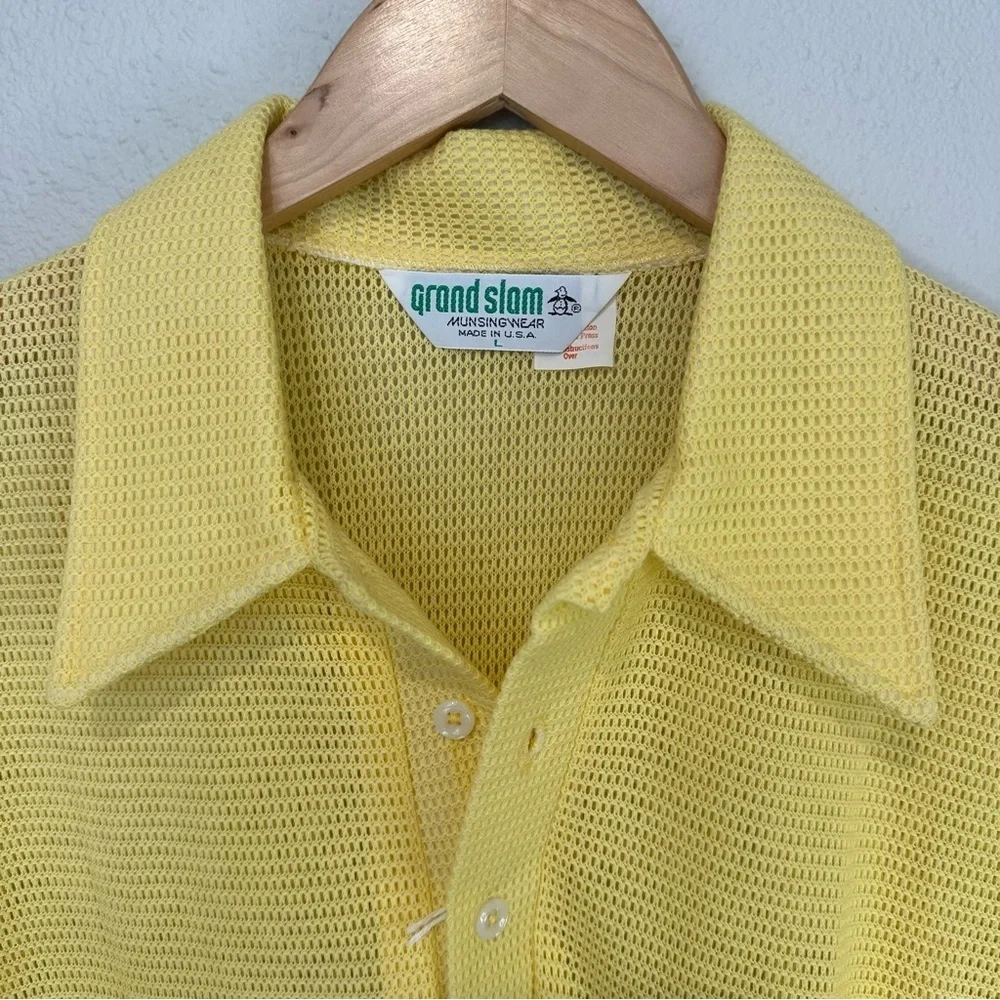 **NWT** Munsingwear Grand Slam Vintage Mesh Golf Polo